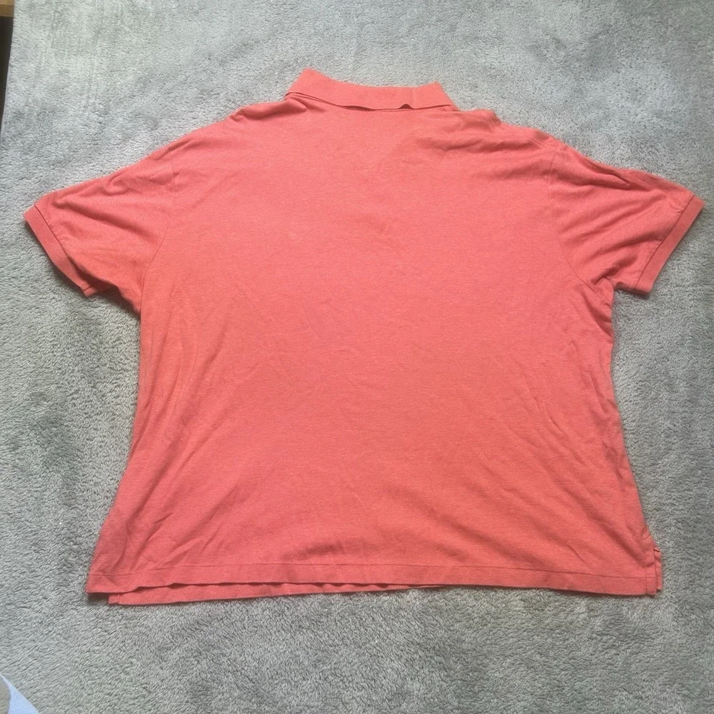 Ralph Lauren Polo Shirt Mens 3XB Pink Heather Flesh Pony‎ Classic Short Sleeve